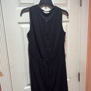 Liz Claiborne Black Sheath Midi Dress